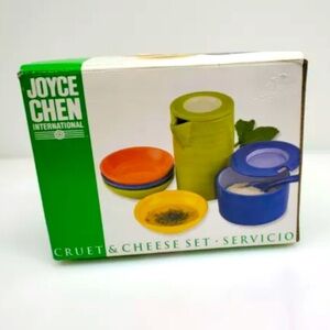 joyce chen cruet & cheese set NWT